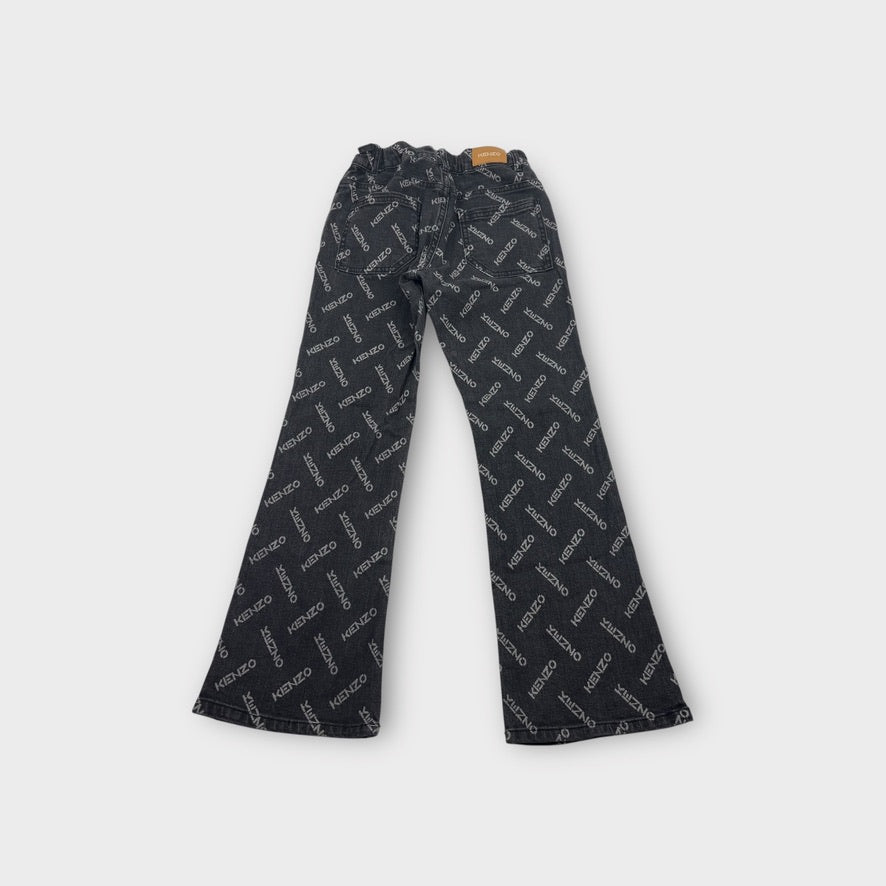 Kenzo Printed Logo Jeans, Size 10