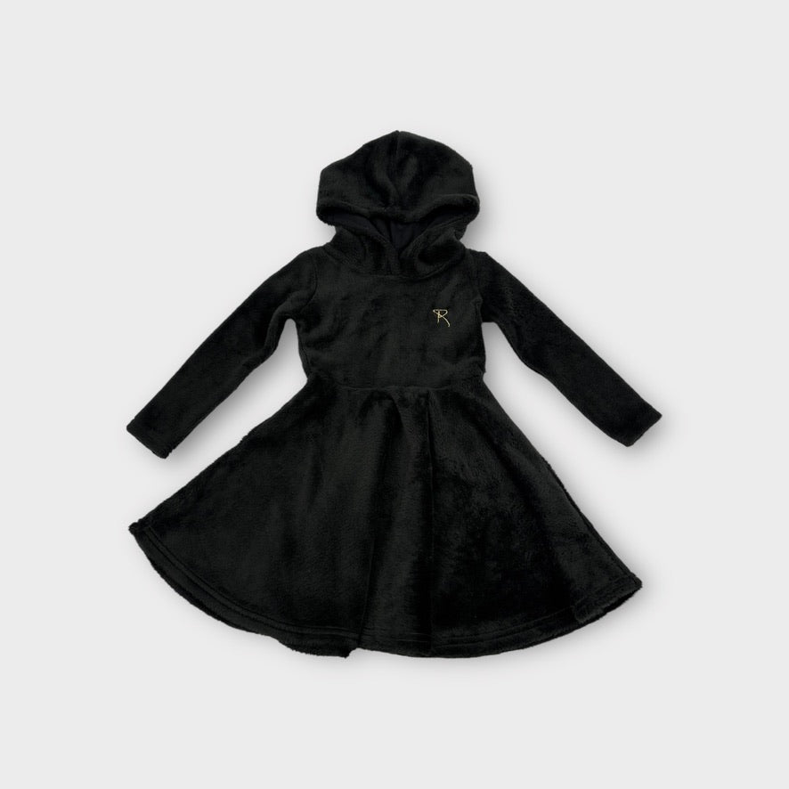 Rock Your Kid Fluffy Hooded Dress, Size 2
