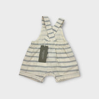 David Jones Linen Stripe Romper, Size NB