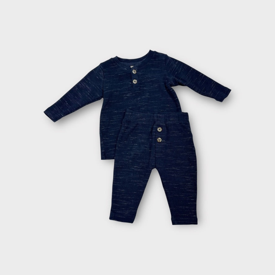 Seed Heritage Navy Top and Leggings Set, Size 000