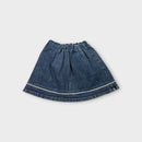Handmade Denim Button Skirt, Size 4
