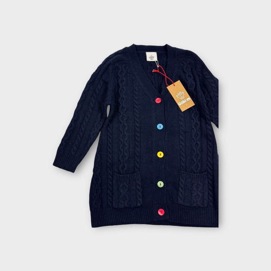Oishi-M Cable Knit Cardigan, Size 2