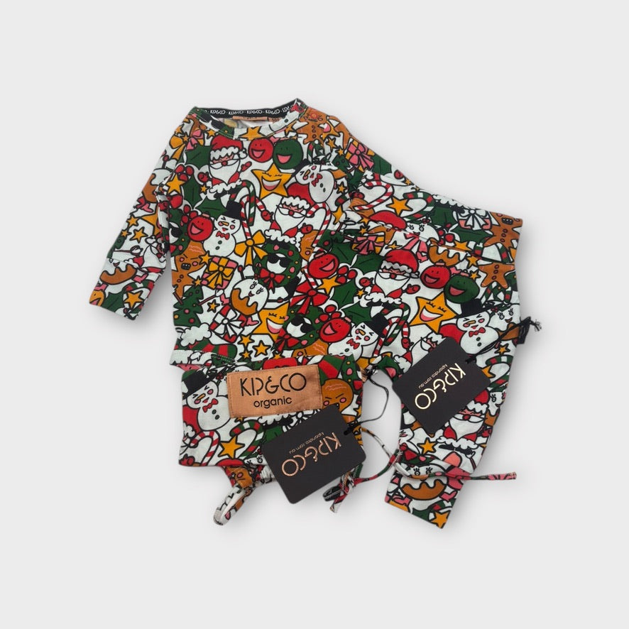 Kip & Co Christmas Bodysuit and Legging Set, Size 000