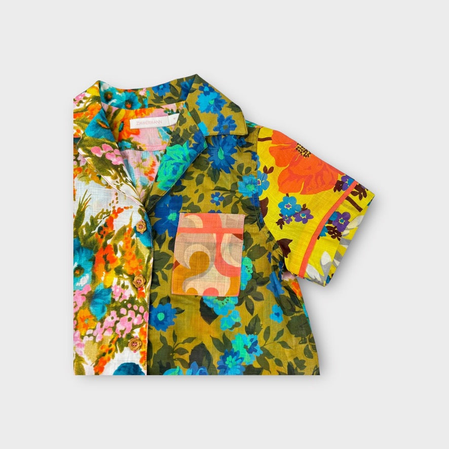 Zimmermann Floral Shirt, Size 4