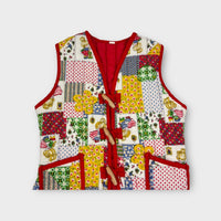Retro Patchwork Vest, Size 4