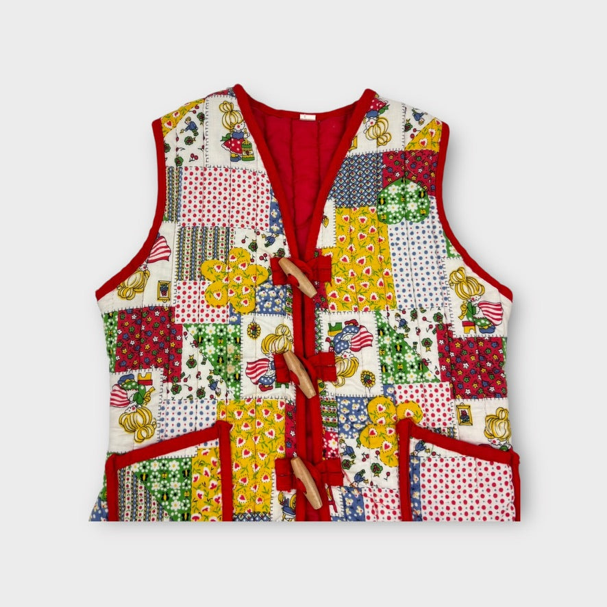 Retro Patchwork Vest, Size 4