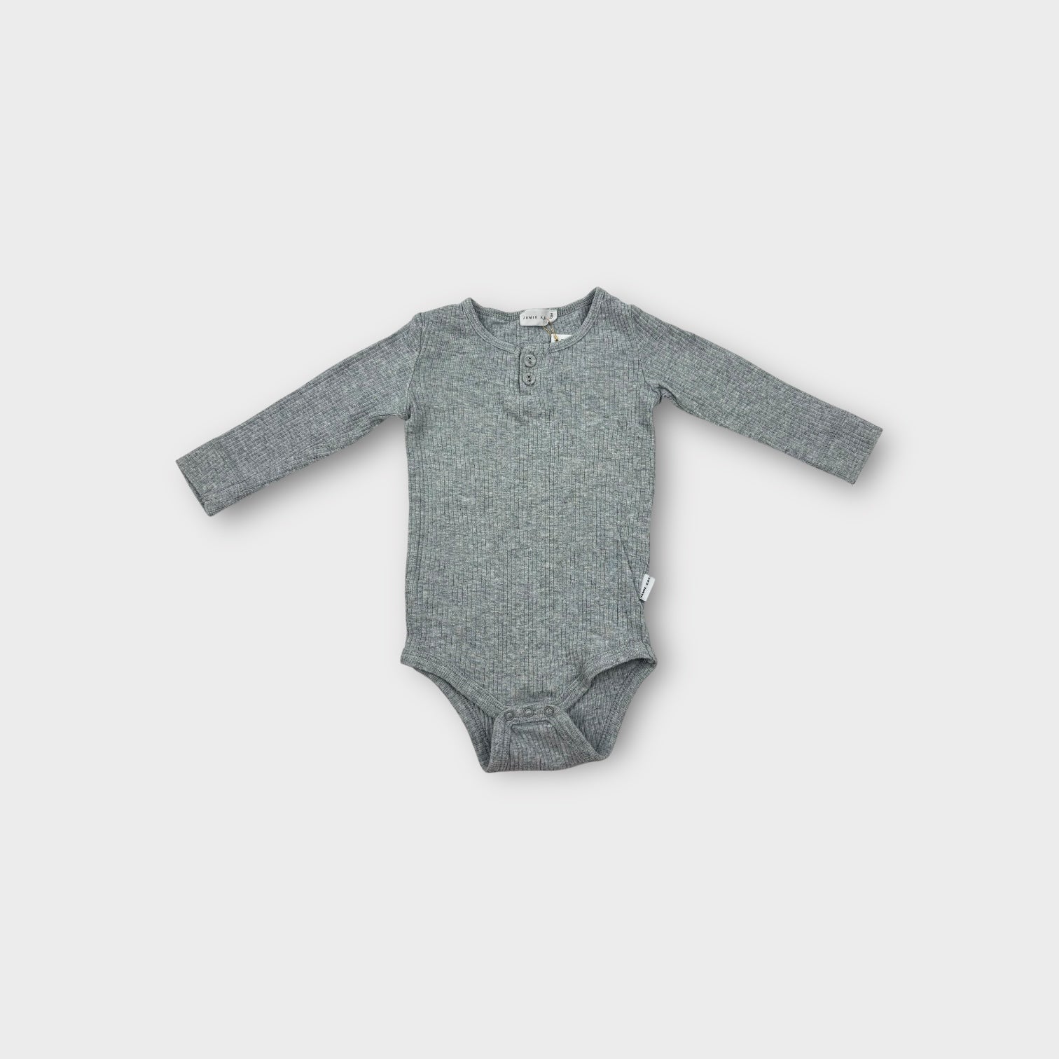 Jamie Kay Ribbed Grey Bodysuit, Size 0