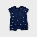 Toshi Navy Bird Romper, Size 000