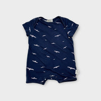 Toshi Navy Bird Romper, Size 000