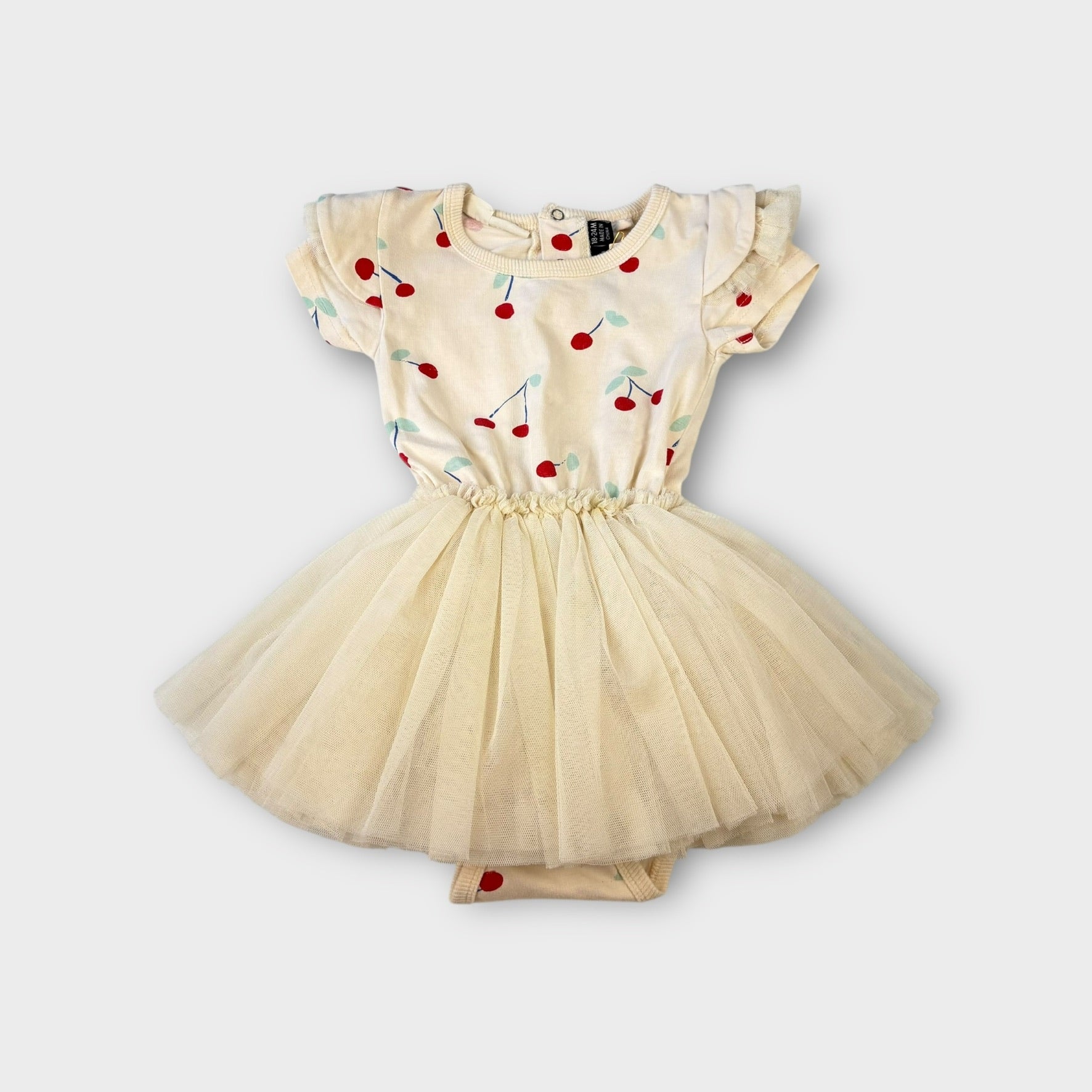 Rock Your Kid Cherry Tulle Dress, Size 2