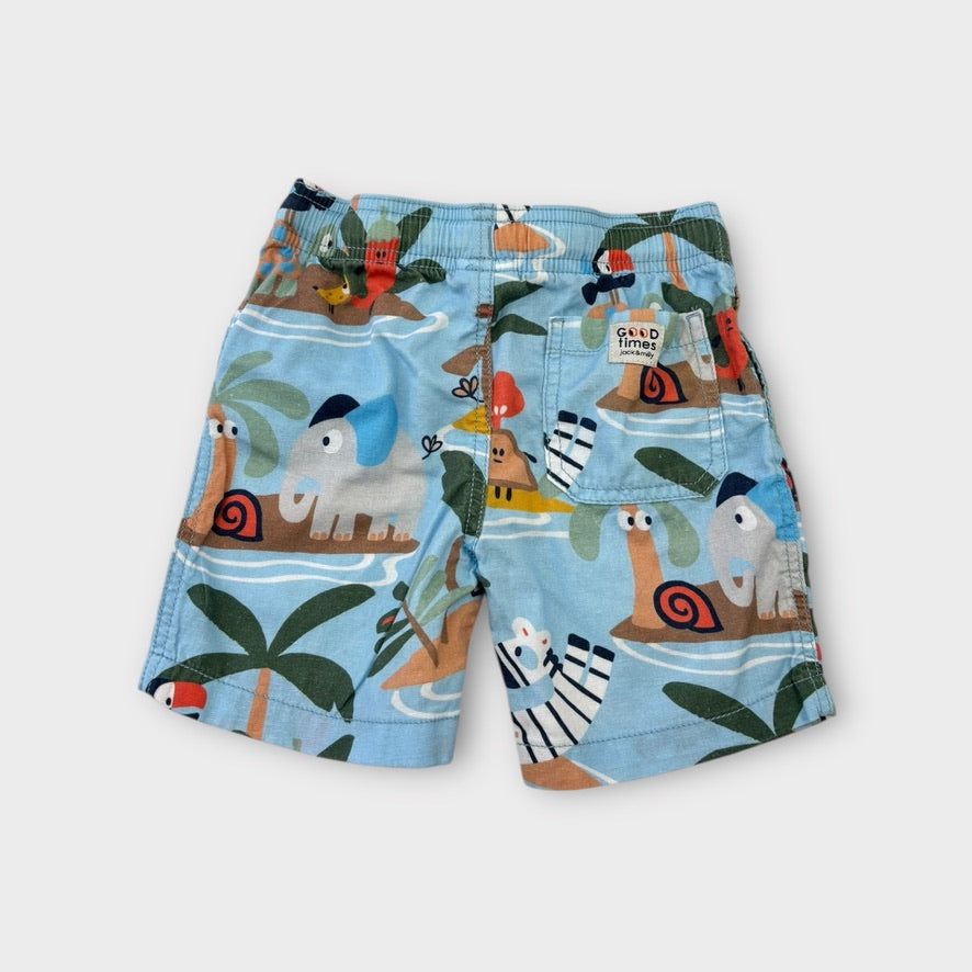 Jack & Milly Island Animal Shorts, Size 3