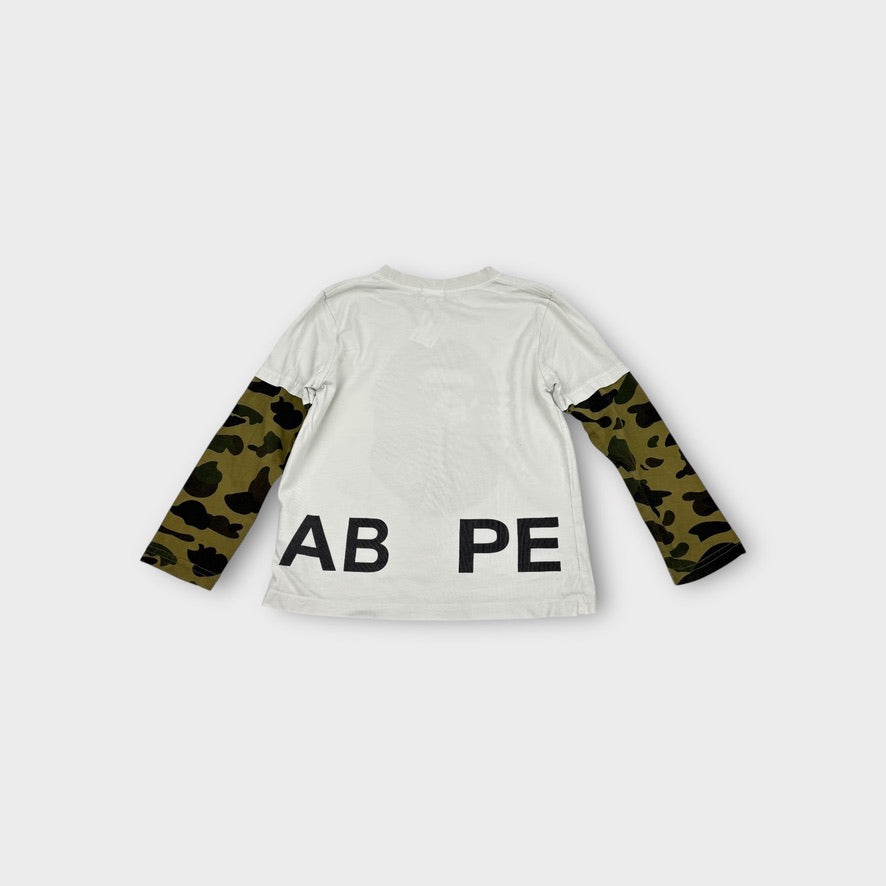 Bape Camo Long Sleeve Top, Size 8