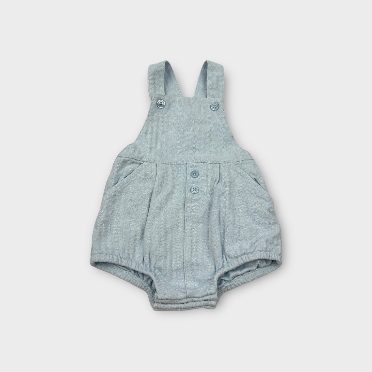 Mintini Baby Blue Romper, Size 0