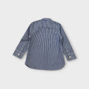 Mini Boden Blue Stripe Shirt, Size 3-4