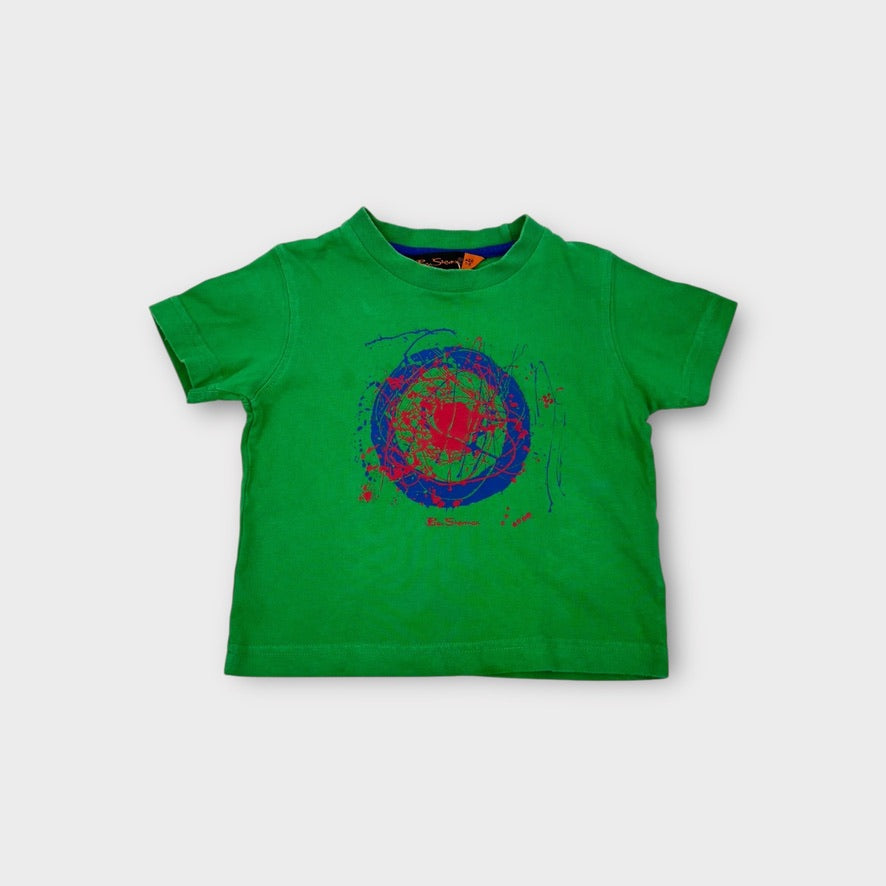 Ben Sherman Paint Splatter Logo Top, Size 1