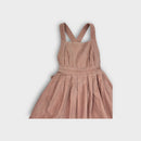 Feather/Drum Velour Pinafore Dress, Size 6