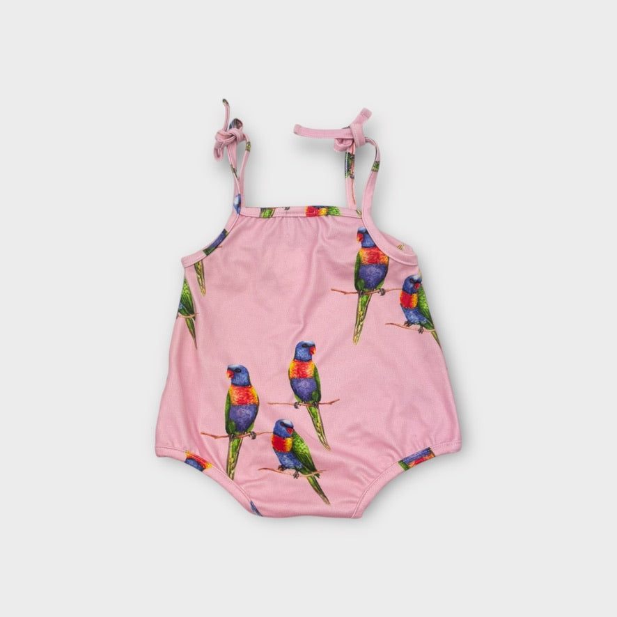 Cheeky Chickadee Rosella Romper, Size 00