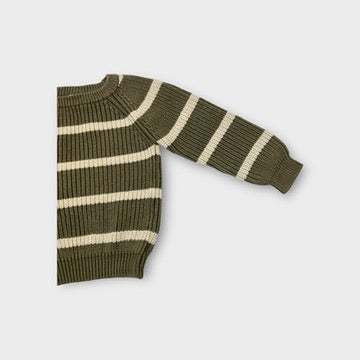 Nature Baby Green Stripe Knit, Size 3