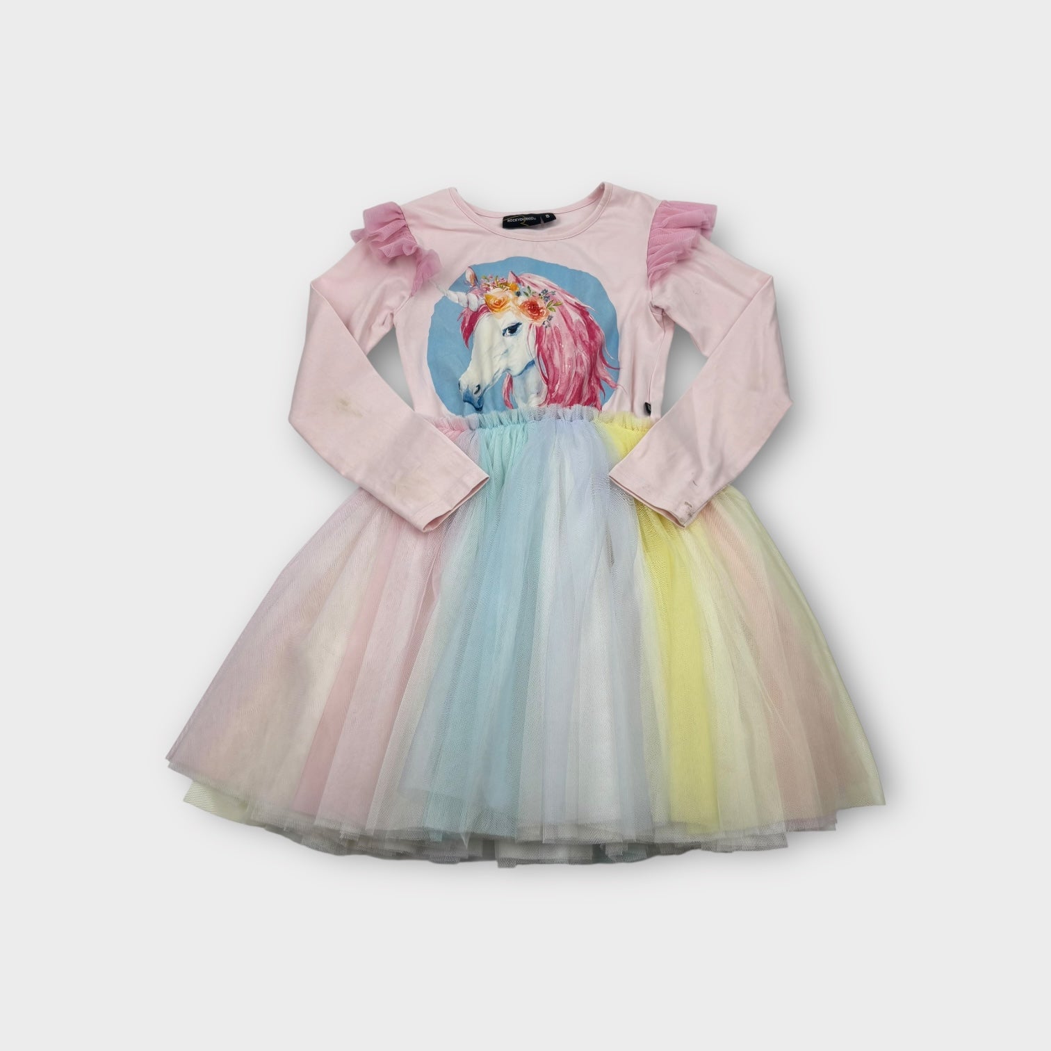 Rock Your Kid Unicorn Tutu Dress, Size 8