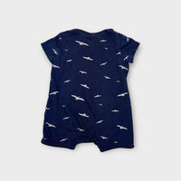 Toshi Navy Bird Romper, Size 000