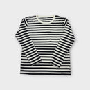 Black and White Stripe Long Sleeve Top, Size 12