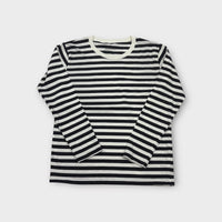 Black and White Stripe Long Sleeve Top, Size 12
