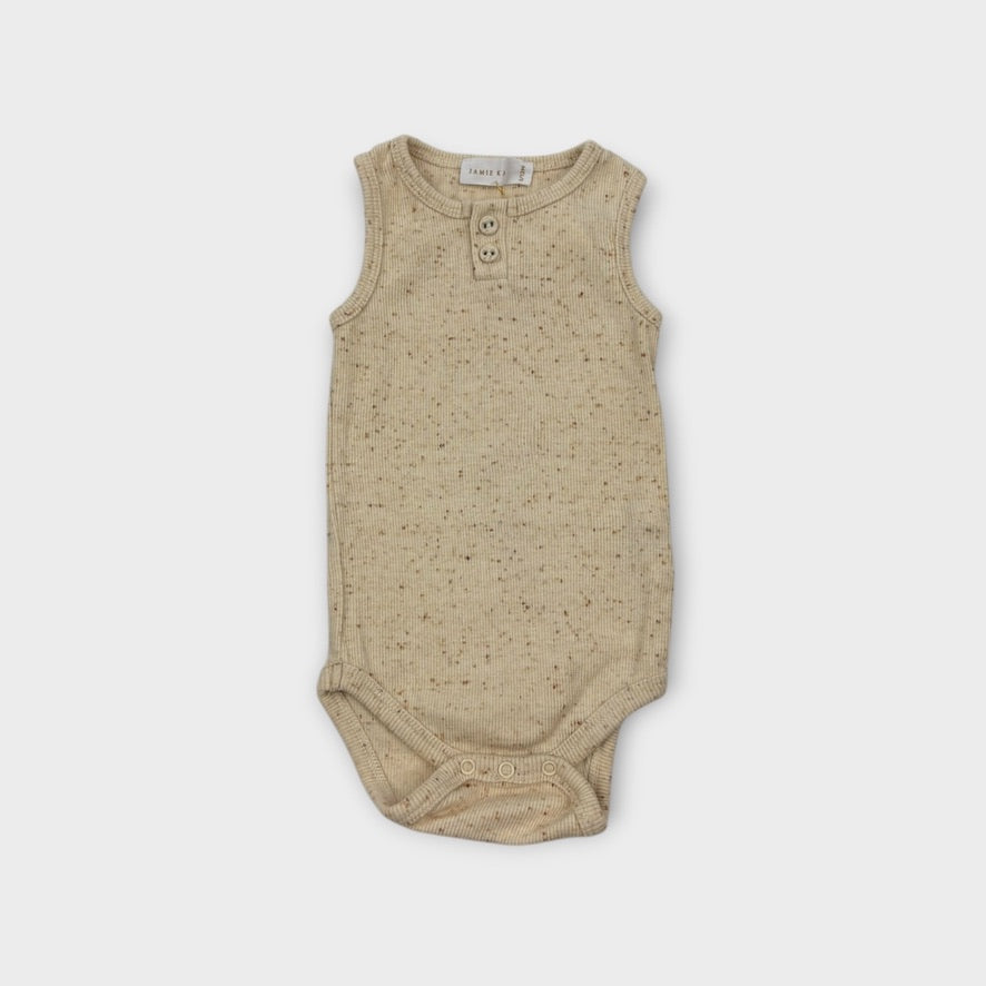 Jamie Kay Apricot Ribbed Bodysuit, Size 0