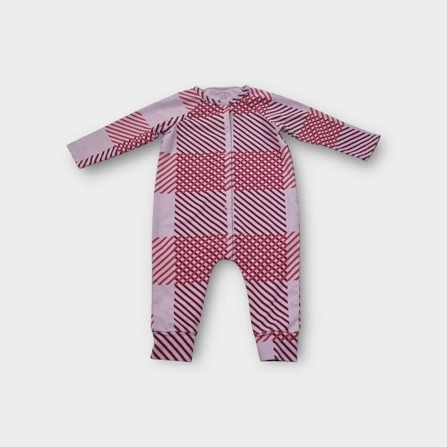 Olive and the Captain Purple Detail Onesie, Size 0