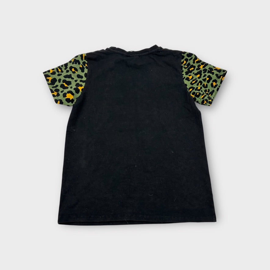 Rock Your Kid Leopard Sleeve Tee, Size 8