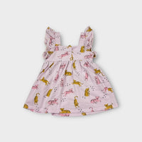 Purebaby Tiger Print Dress, Size 1