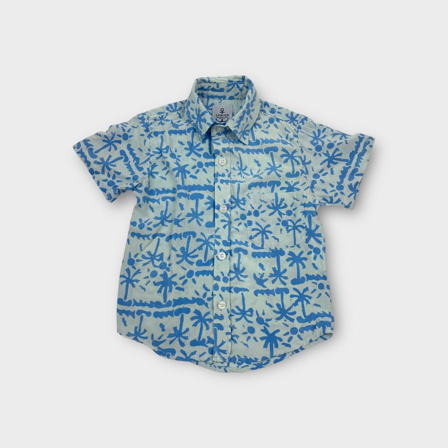 Bali Boat Shed Palm Tree Shirt, Size 1