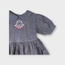 Vintage Chambray Teddy Dress, Size 2