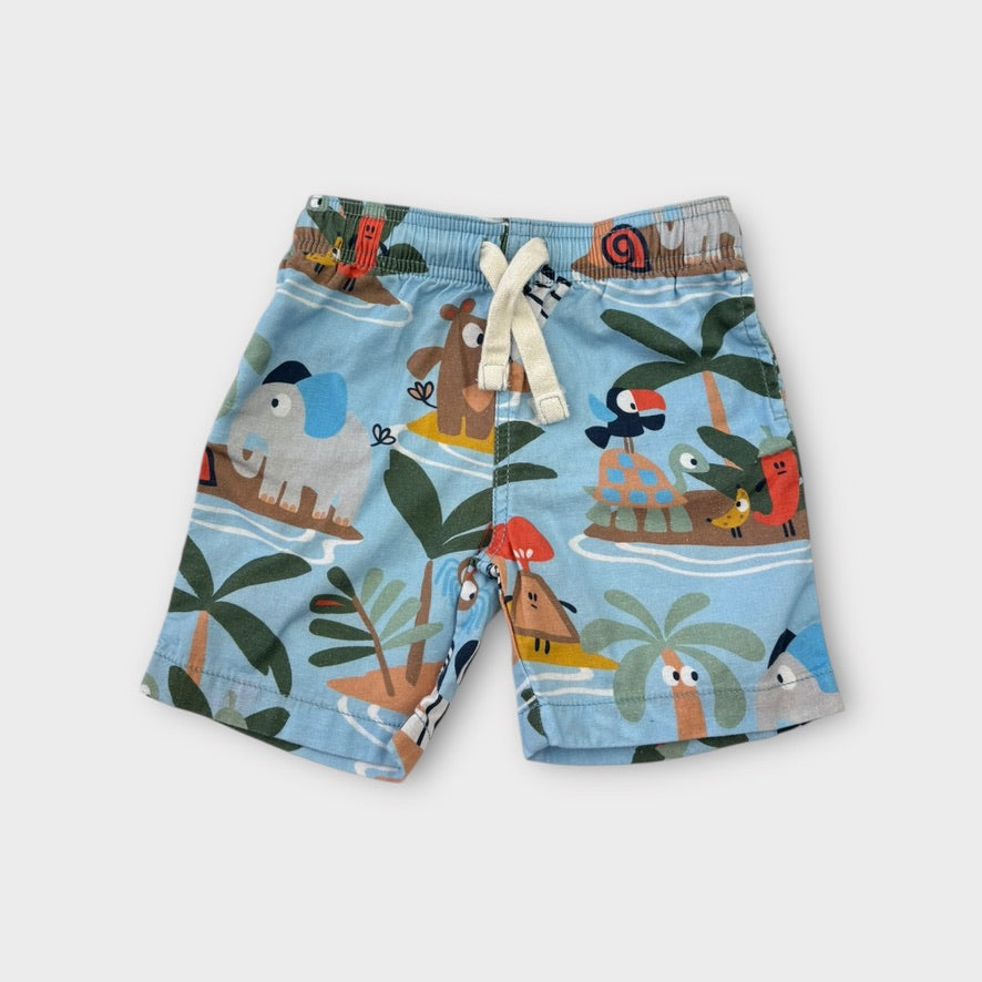 Jack & Milly Island Animal Shorts, Size 3