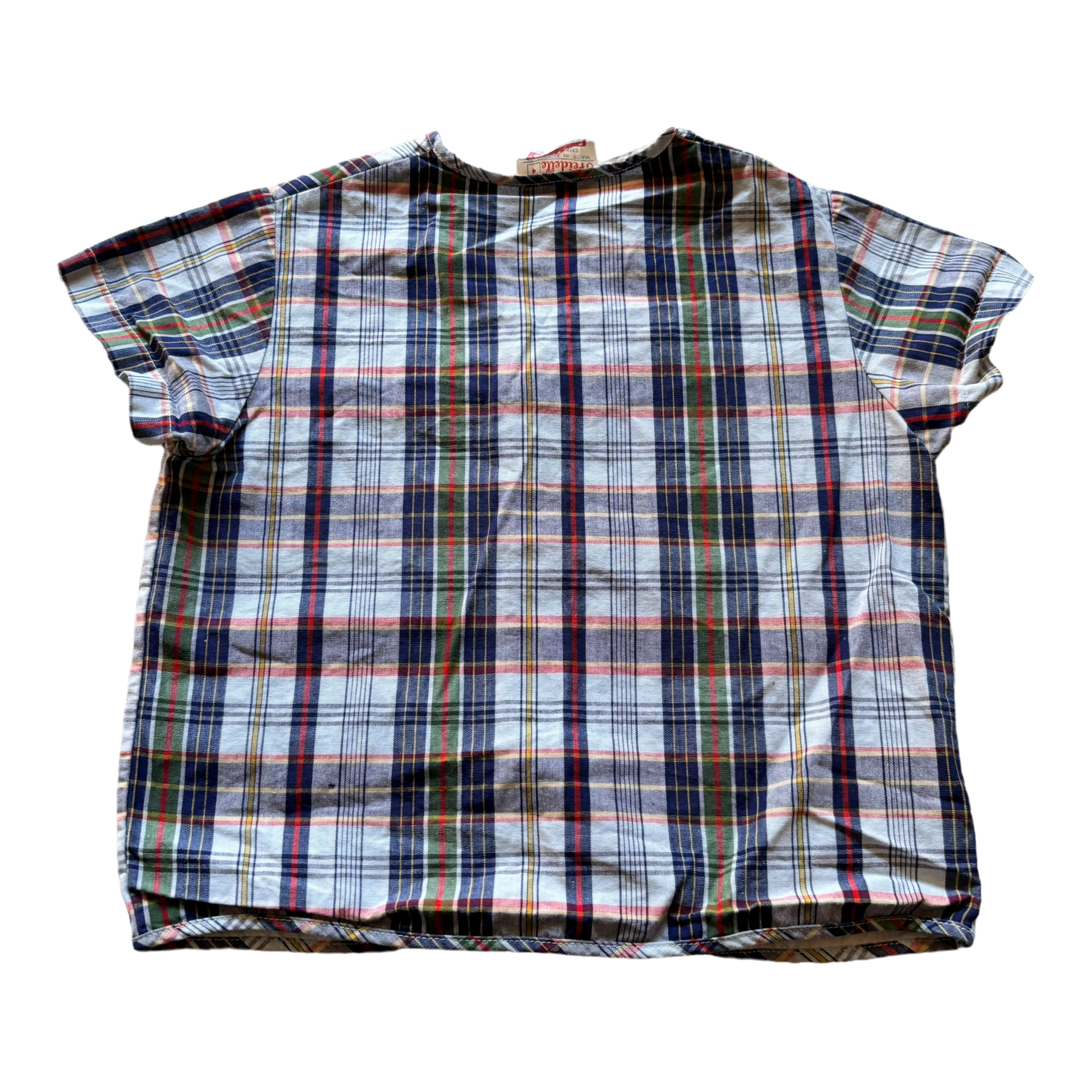 Vintage Plaid Shirt, Size 4
