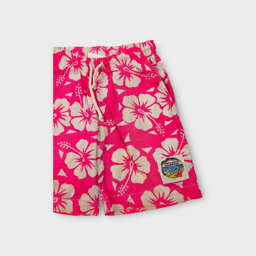 Vintage Pink Hawaiian Shorts, Size 10