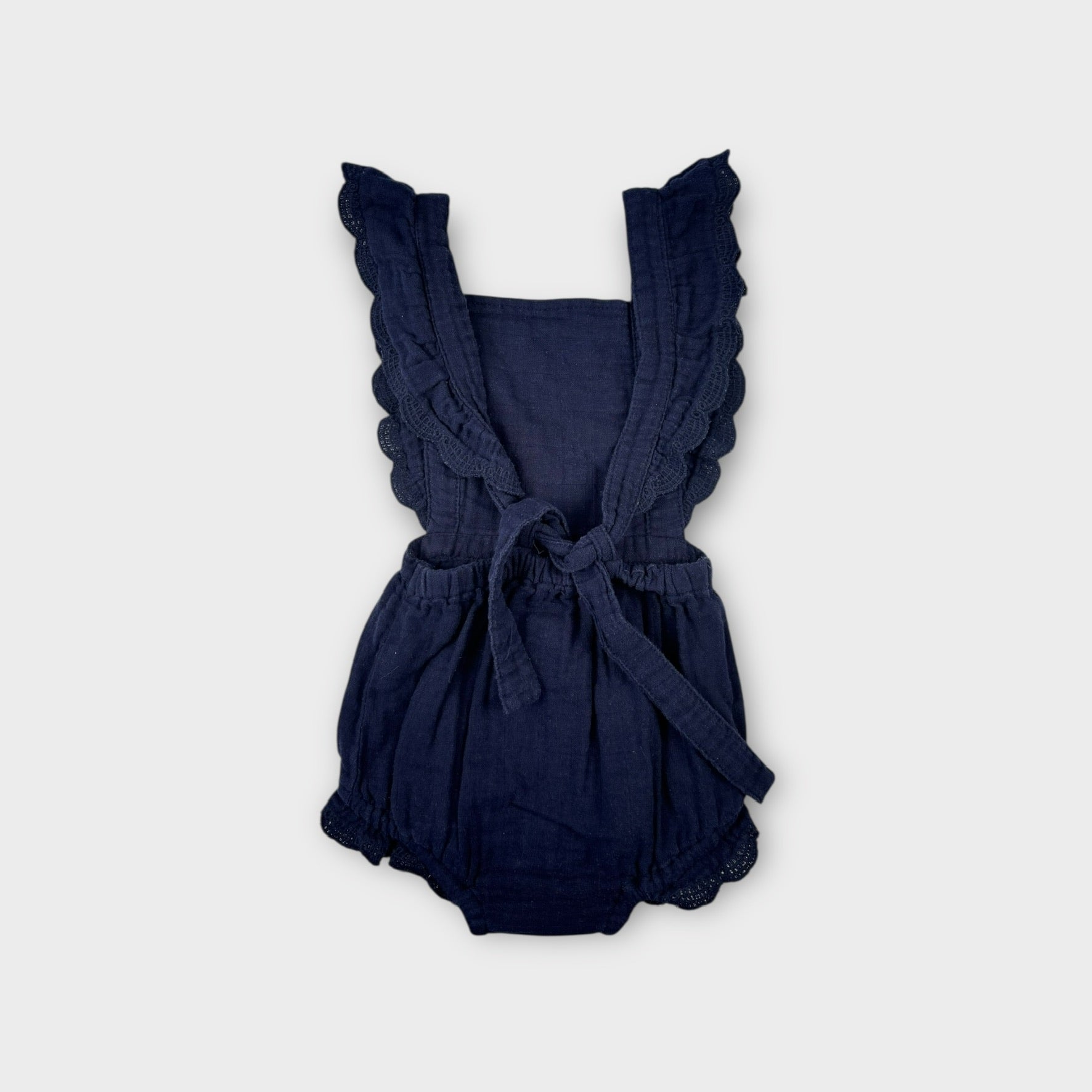 Jamie Kay Navy Muslin Romper, Size 2