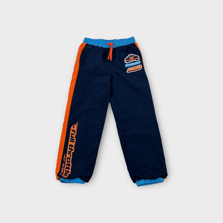 Hot Wheels Navy Track Pants, Size 10