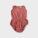 Peggy Gingham Romper, Size 2