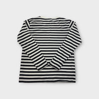 Black and White Stripe Long Sleeve Top, Size 12