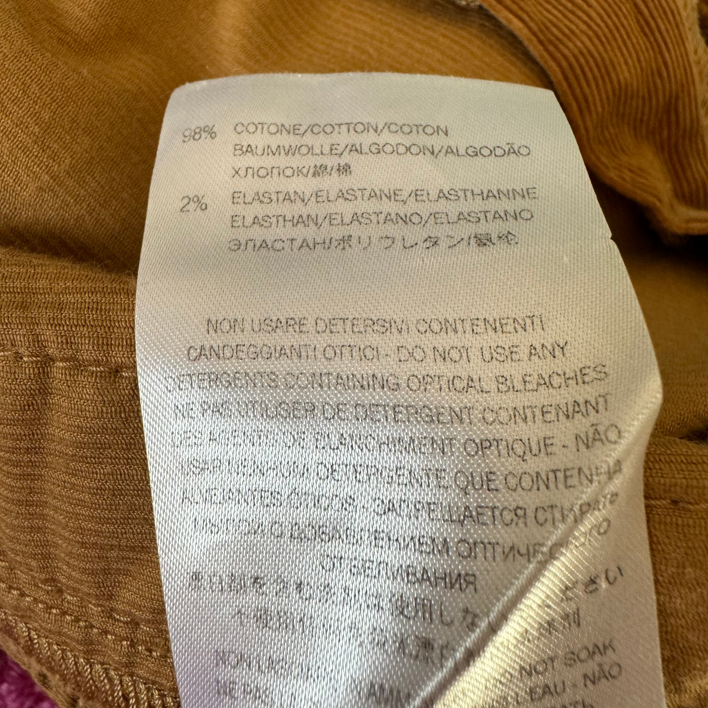 Gucci Tan Corduroy Shorts, Size 8
