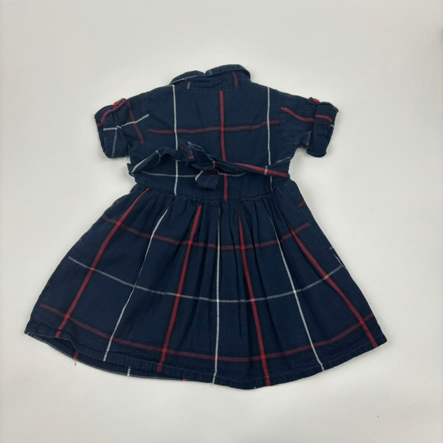 Bella Moda Check Floral Dress, Size 1