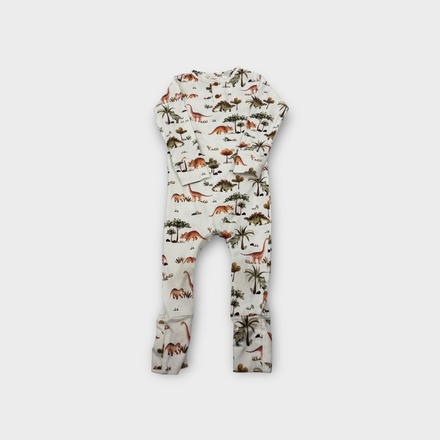 Snuggle Hunny Kids Dino Onesie, Size 0