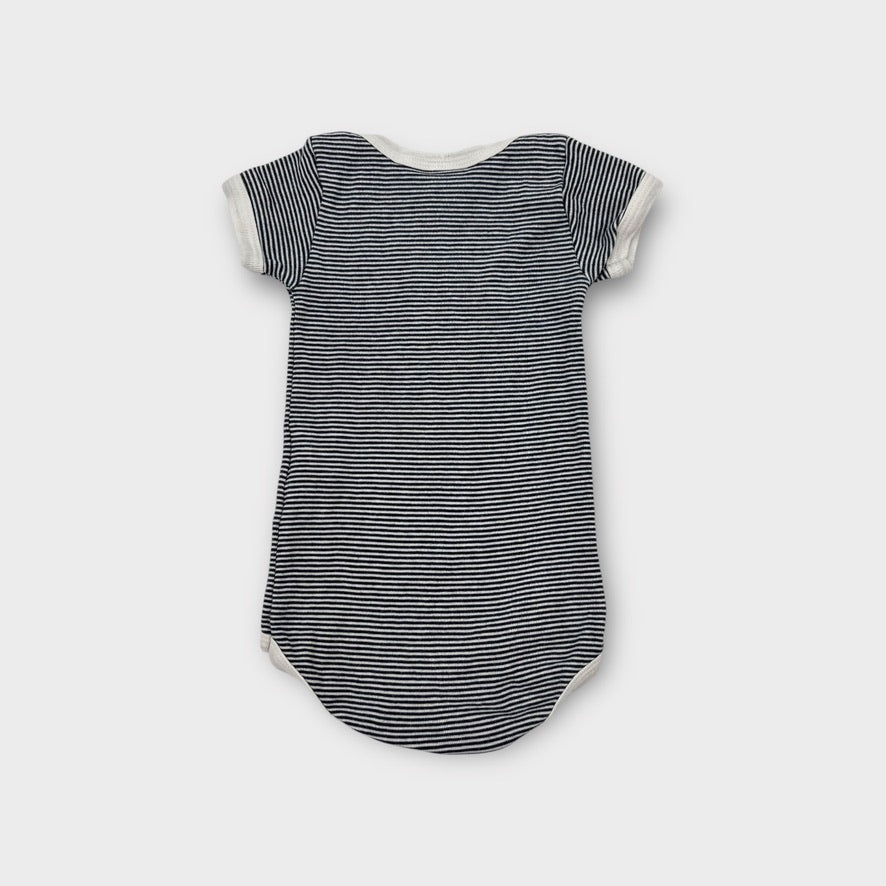 Petit Bateau Stripe Bodysuit, Size 00