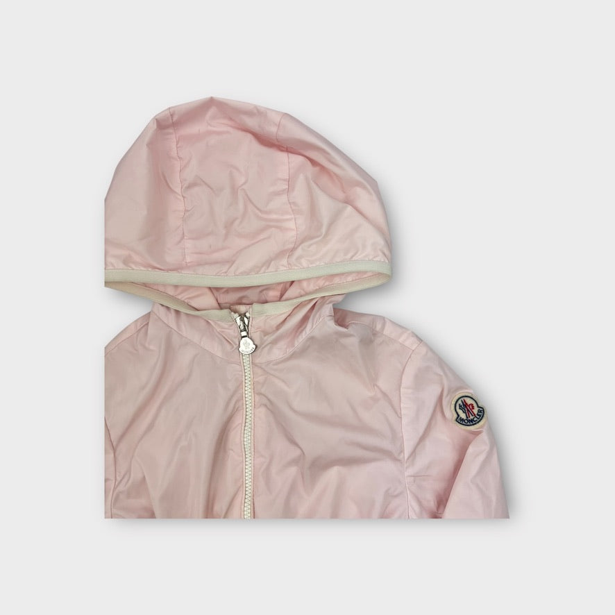 Moncler Pink Windbreaker Jacket, Size 8