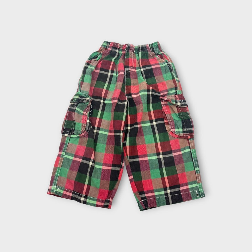 Vintage Check Cargo Pants, Size 4