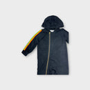 Mini Rodini Hooded Onesie, Size 2-4
