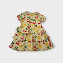 Mini Rodini Lemon Cherry Dress, Size 4