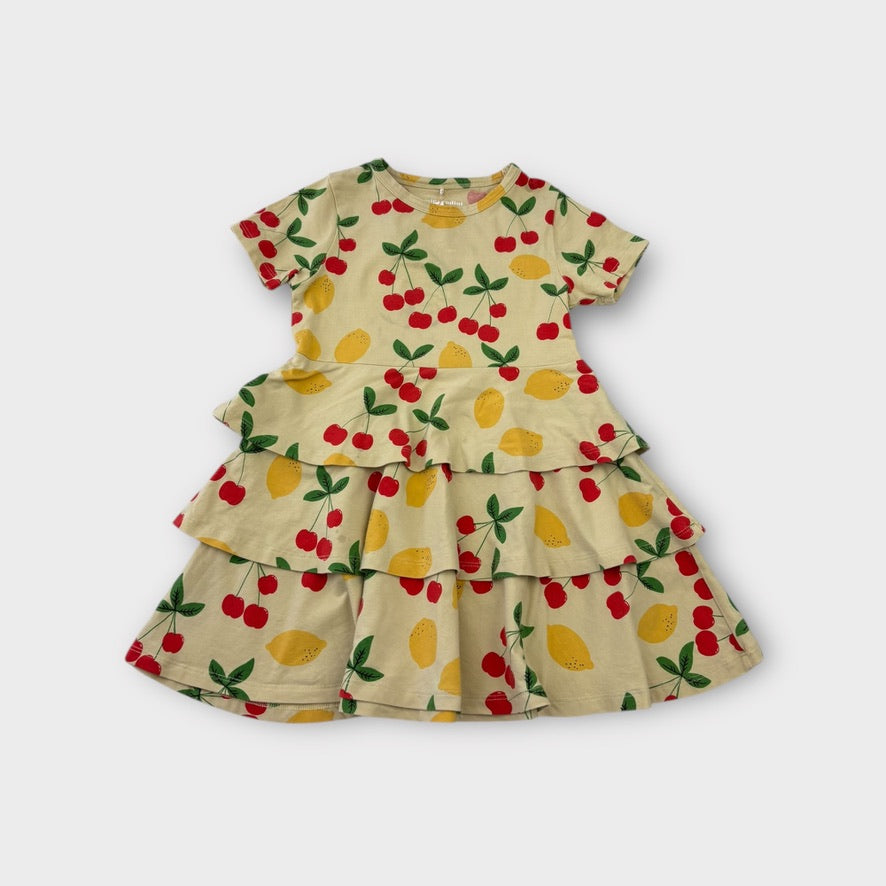 Mini Rodini Lemon Cherry Dress, Size 4