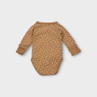 Quincy Mae Spot Wrap Bodysuit, Size 000