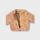 Rylee & Cru Pink Faux Fur Jacket, Size 0